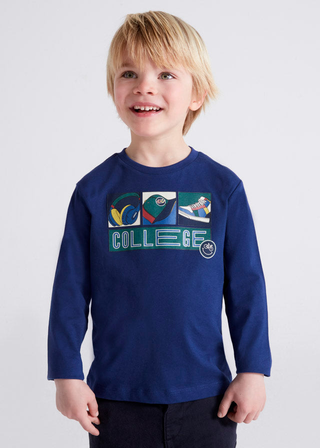 T-Shirt langarm  "college"