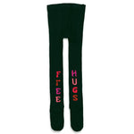 Beschreibung

Diese schwarze Strumpfhose mit dem auffälligen Schriftzug „Free Hugs" verbindet Komfort mit einem einzigartigen Statement. Sie sorgt für einen stilvollen Look und zieht garantiert bewundernde Blicke auf sich. Perfekt, um Ihrem Outfit eine persönliche und charmante Note zu verleihen.